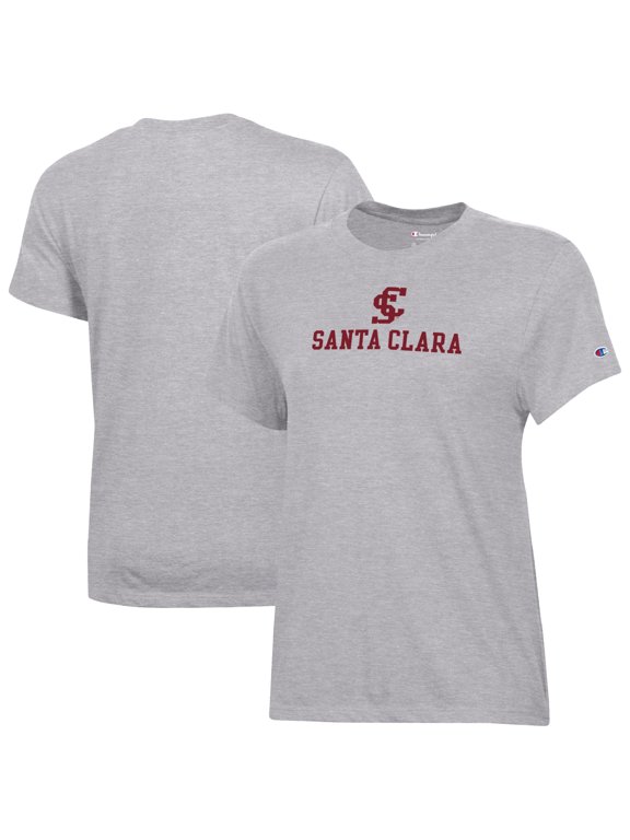 Women's Champion Gray Santa Clara Broncos Core T-Shirt