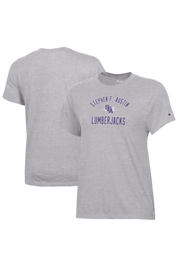Women's Champion  Gray Stephen F Austin Lumberjacks Core T-Shirt