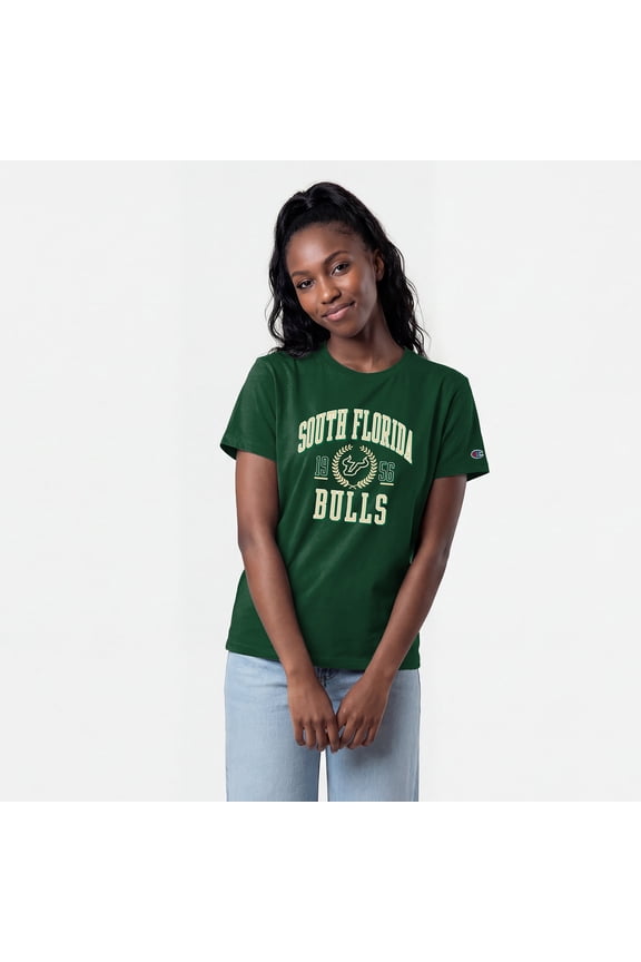 Women's Champion Green South Florida Bulls Lifestyle T-Shirt