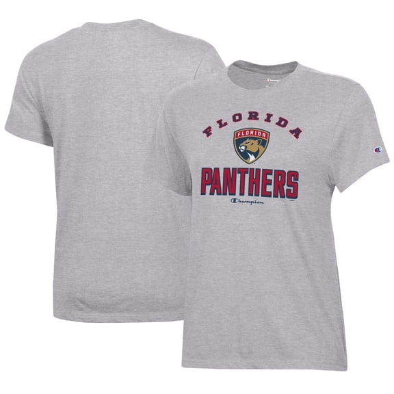 Women's Champion Heather Gray Florida Panthers Core T-Shirt