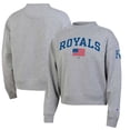 thumbnail image 1 of Women's Champion  Heather Gray Kansas City Royals Americana Triumph Fleece Tri-Blend Sweatshirt, 1 of 3
