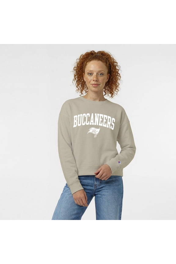 Women's Champion  Light Brown Tampa Bay Buccaneers Powerblend Cocoa Butter Fleece Sweatshirt