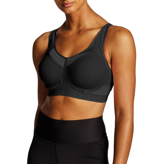 Women's Champion Motion Control Underwire Sports Bra Black 38D