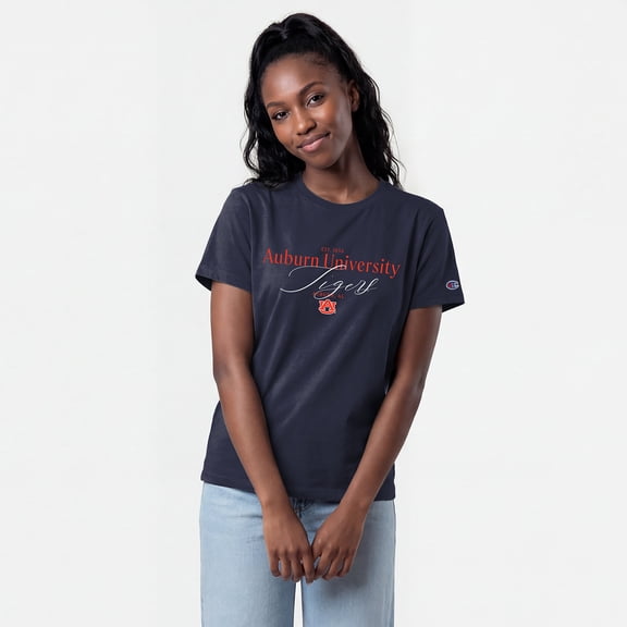 Women's Champion Navy Auburn Tigers Lifestyle T-Shirt