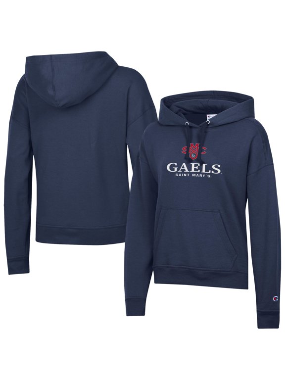 Women's-Champion Navy Saint Mary's Gaels Powerblend Fleece Pullover Hoodie
