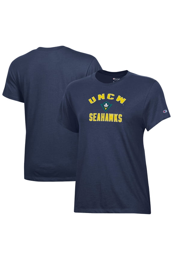 Women's Champion Navy UNC Wilmington Seahawks Core T-Shirt