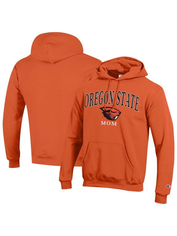 Women's Champion Orange Oregon State Beavers Arch Mom Eco Powerblend Hoodie