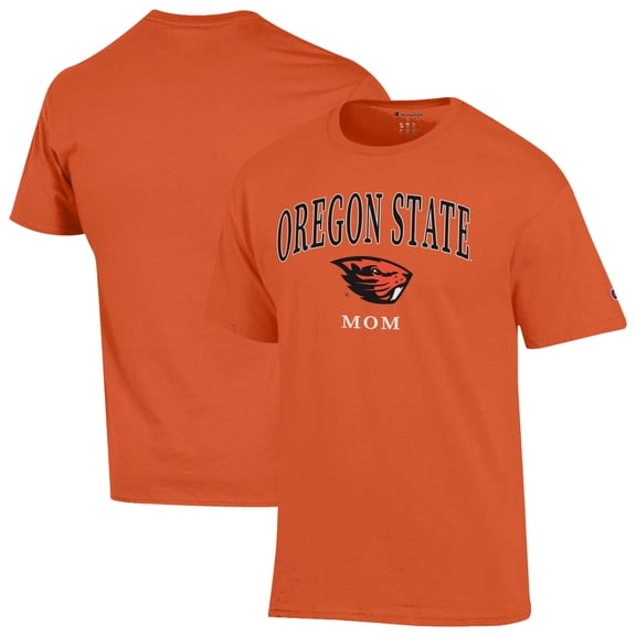 Women's Champion Orange Oregon State Beavers Arch Mom Jersey T-Shirt