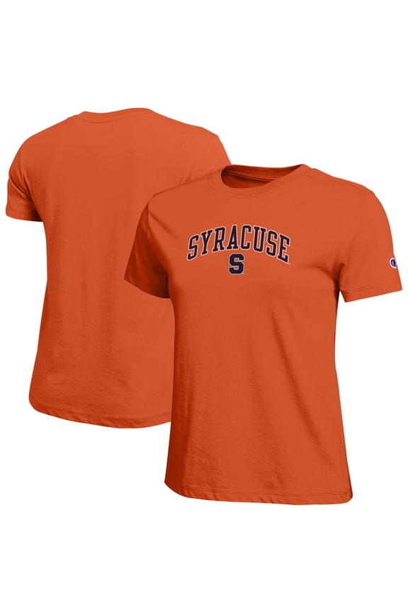 Women's Champion Orange Syracuse Orange Arched Over Logo T-Shirt