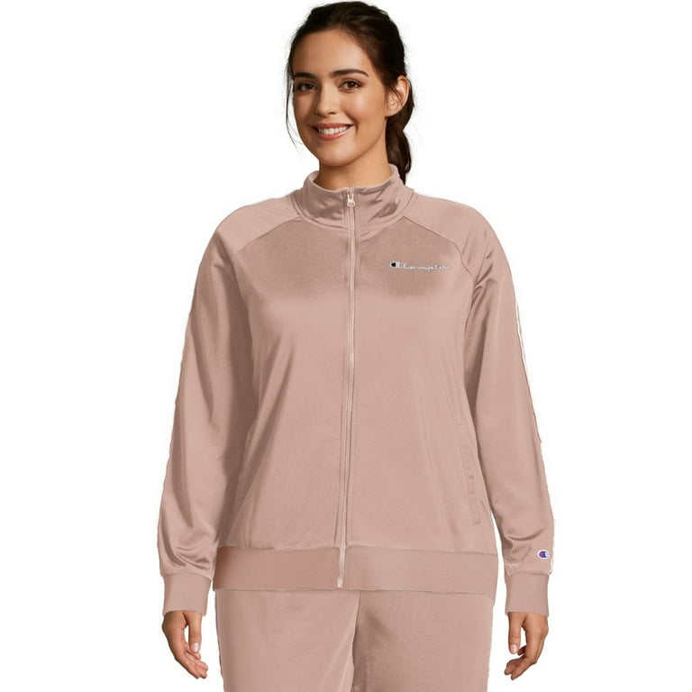 Champion pink track jacket on sale