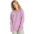 thumbnail image 1 of Women's Champion Powerblend Applique Boyfriend Crew Beloved Orchid, 1 of 3