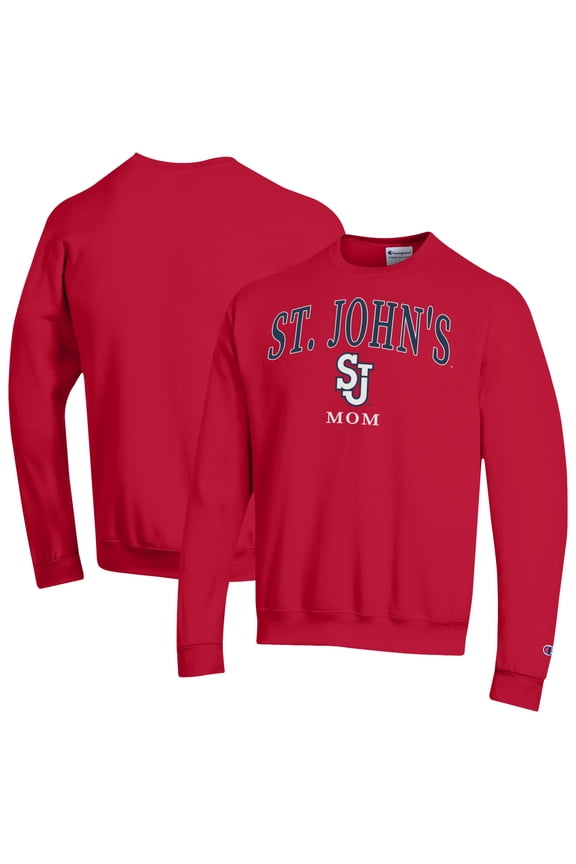 Women's Champion Red St. John's Red Storm Arch Mom Eco Powerblend Sweatshirt