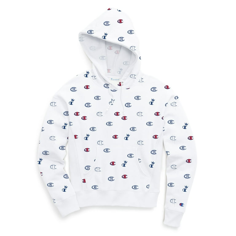 Champion reverse weave all over print pullover hoodie hotsell