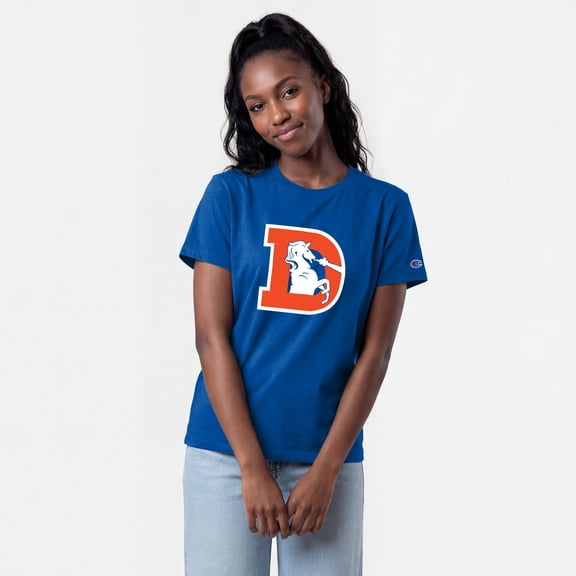 Women's Champion  Royal Denver Broncos Logo T-Shirt