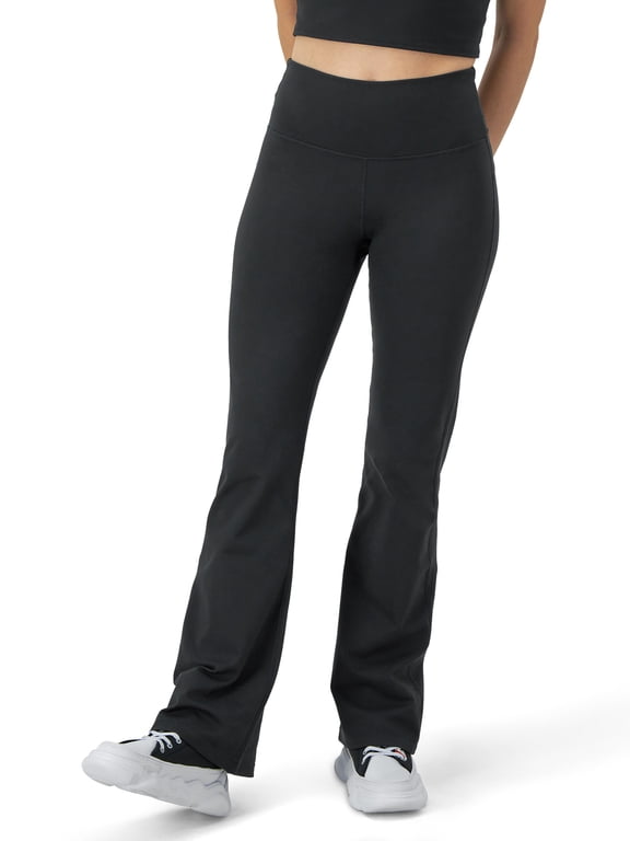 Women’s Soft Touch Flare Leggings with “C” Logo, Fitted Silhouette, Anti-Odor Stretch Fabric, Sizes XS-XXL