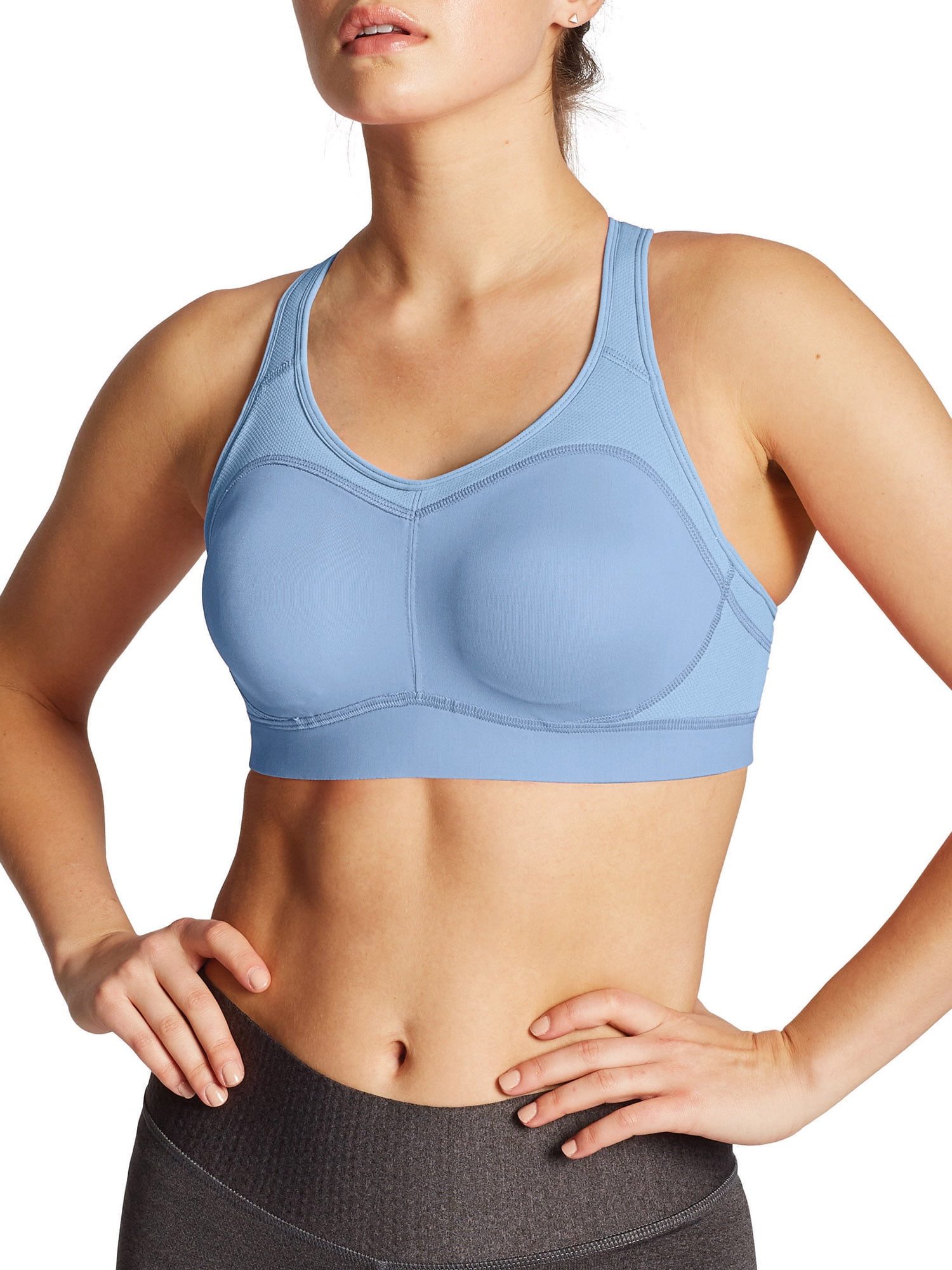 Champion Women's The Authentic Sports Bra, Seven Seas Blue, Small