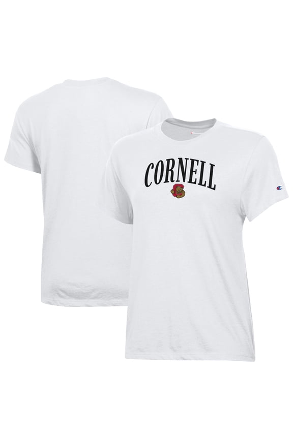 Women's Champion  White Cornell Big Red Core T-Shirt