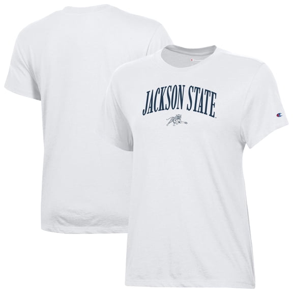 Women's Champion White Jackson State Tigers Core T-Shirt