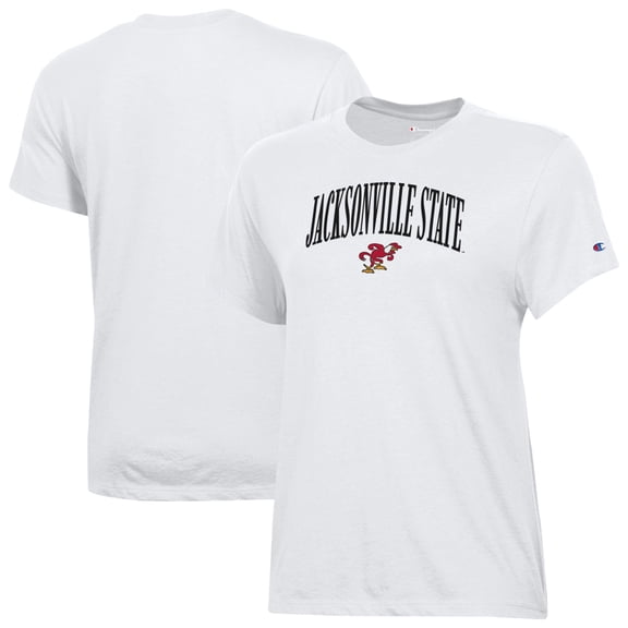 Women's Champion White Jacksonville State Gamecocks Core T-Shirt