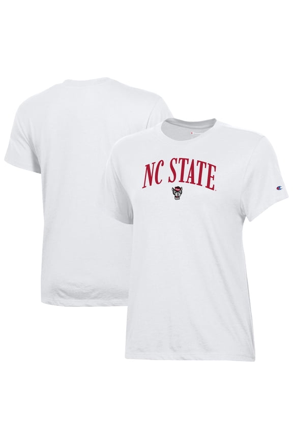 Women's Champion White NC State Wolfpack Core T-Shirt