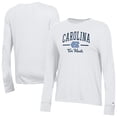 thumbnail image 1 of Women's Champion White North Carolina Tar Heels Core Long Sleeve T-Shirt, 1 of 3