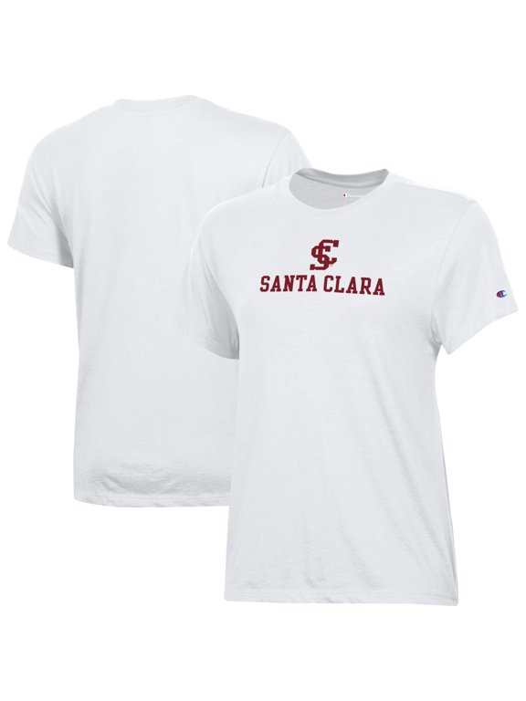 Women's Champion White Santa Clara Broncos Core T-Shirt