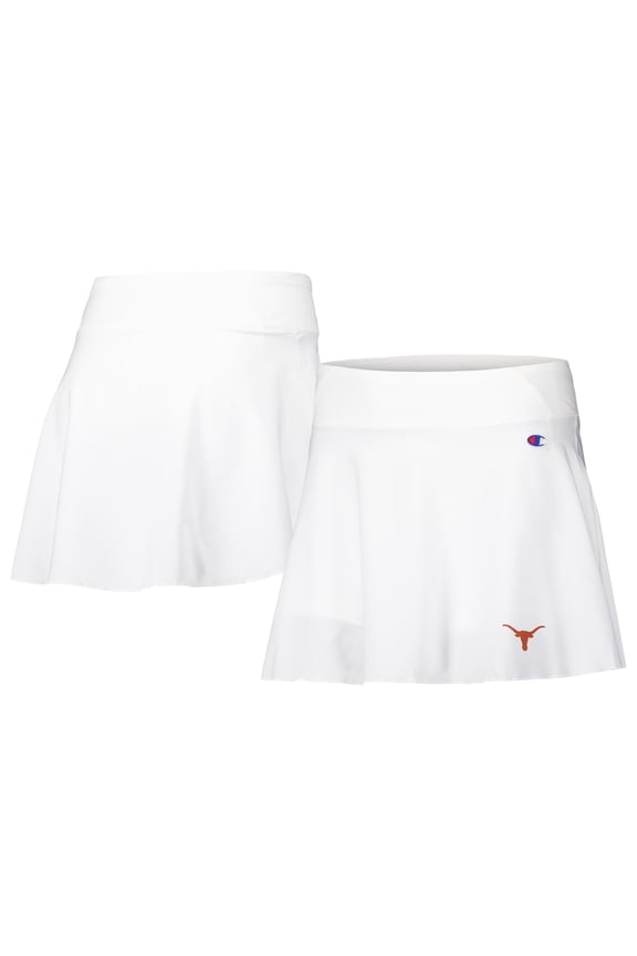 Women's Champion White Texas Longhorns Tailgate Soft Touch Skort