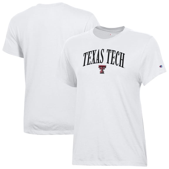 Women's Champion  White Texas Tech Red Raiders Core T-Shirt