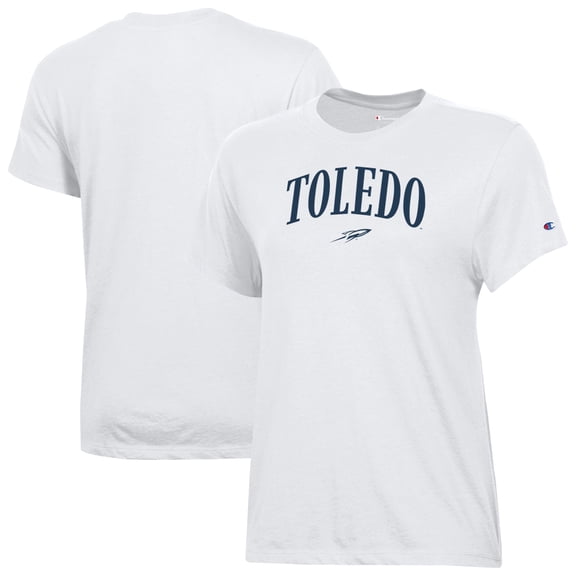 Women's Champion White Toledo Rockets Core T-Shirt
