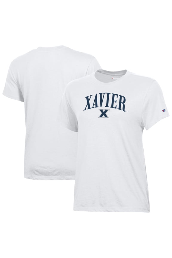 Women's Champion White Xavier Musketeers Core T-Shirt