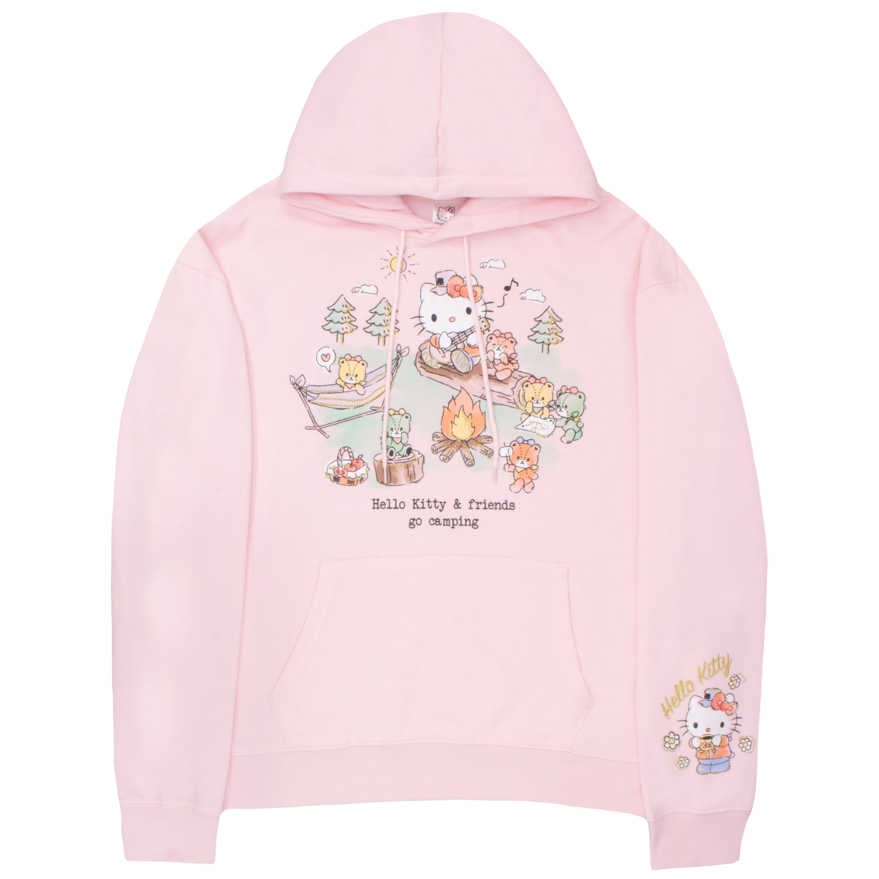 Hello Kitty Women's Pullover Hoodie, Long Sleeve Graphic Hooded