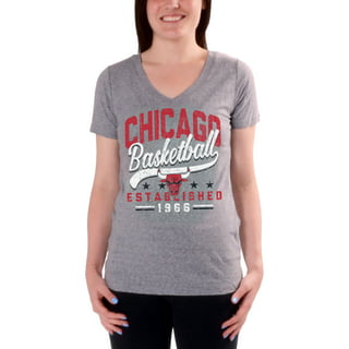 Women's Pro Standard Black Chicago Bulls Washed Neon Cropped Boxy T-Shirt Size: Large
