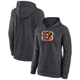 thumbnail image 1 of Women's Charcoal Cincinnati Bengals Primary Logo Pullover Hoodie, 1 of 3
