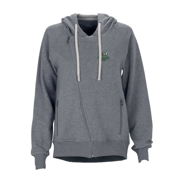 Women's Charcoal Cleveland State Vikings Fleece Moto Jacket