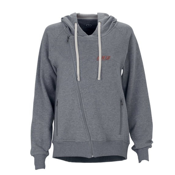 Women's Charcoal Eastern Kentucky Colonels Fleece Moto Jacket