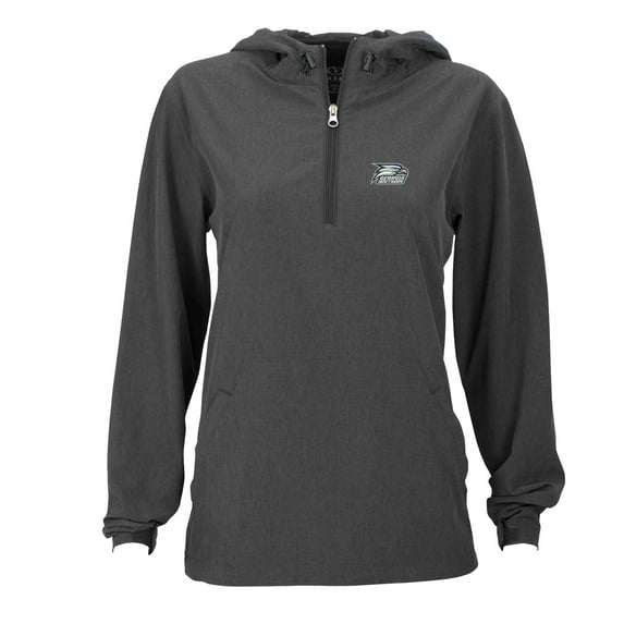 Women's Charcoal Georgia Southern Eagles Pullover Stretch Anorak Jacket