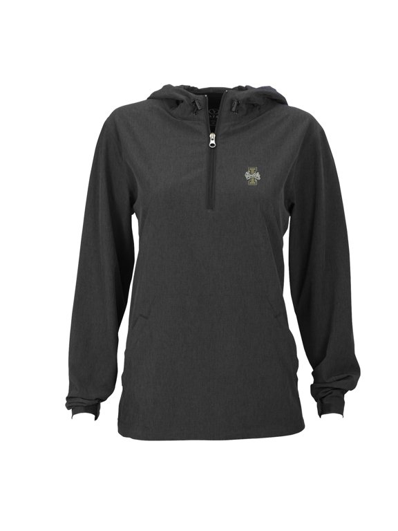 Women's Charcoal Idaho Vandals Pullover Stretch Anorak Jacket