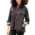 thumbnail image 1 of Women's Charcoal Louisiana Ragin' Cajuns Boulder Full-Snap Shirt Jacket, 1 of 1