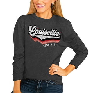 Women's Gameday Couture White Louisville Cardinals Mock Neck Power Play  Pullover Sweatshirt