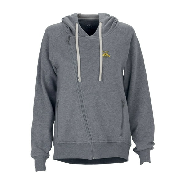 Women's Charcoal North Carolina A&T Aggies Fleece Moto Jacket