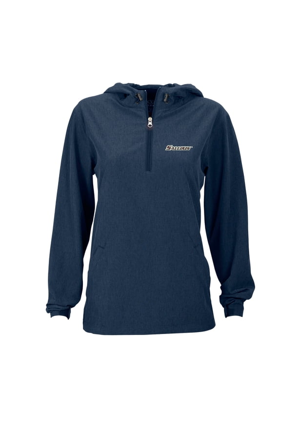 Women's Charcoal Southern Illinois Salukis Pullover Stretch Anorak Jacket
