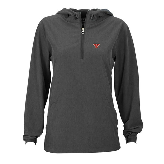Women's Charcoal Youngstown State Penguins Pullover Stretch Anorak Jacket
