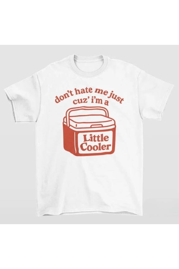 Women's Charming "Don't Hate Me Just Cuz' I'm A Little Cooler" Cooler Graphic Tees Witty Cooler - Focused Print T - shirts With Witty Text And Cooler Comfy Short Sleeve Casual Daily Shirts