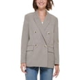 thumbnail image 1 of Women's Check Oversized Drop-Shoulder Blazer Cumulus Houndstooth M, 1 of 1