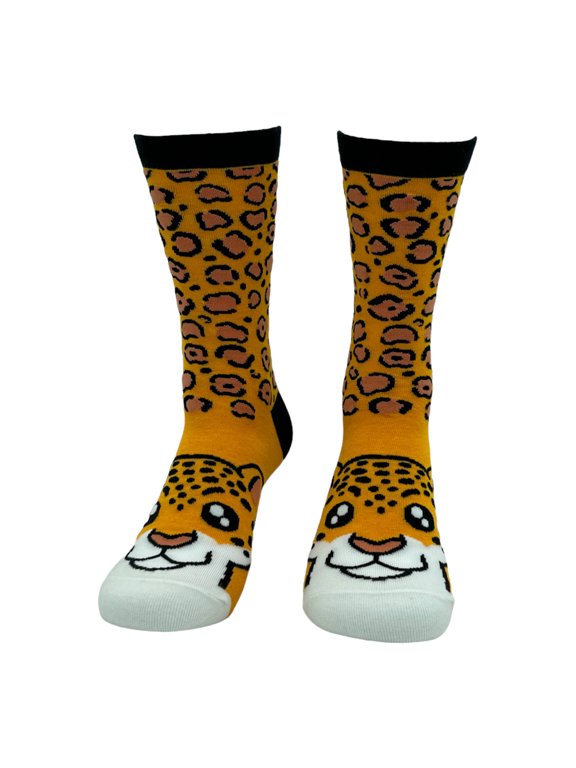 Women's Cheetah Socks Funny Cute Leopard Print Footwear