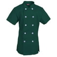 thumbnail image 1 of Women's Chef Coat Short Sleeve Chef Shirt Cook Coat Barista Baker Uniform Restaurant Clothes Barista Shirt, 1 of 3