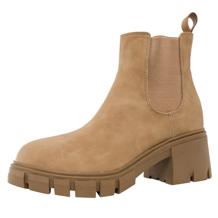 Platform lug sole chelsea boots hotsell