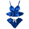 thumbnail image 1 of Women's Chemises Negligees Rose Kimono Sequin Bustier Lingerie for Women plus Size Long Kimonos for Women Lingerie Doll Sexy Peignoir Negligee Nightie Nightgown Open on Clearance Blue M, 1 of 3