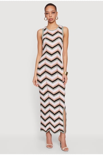 chevron bodycon maxi dress Iris Chevron Maxi M