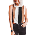 thumbnail image 1 of Women's Chic Khaki Stripe Color Block Sleeveless Knitted Sweater Vest, 1 of 7